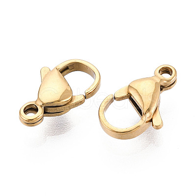 304 Stainless Steel Lobster Claw Clasps STAS-T065-12mm-34G-1