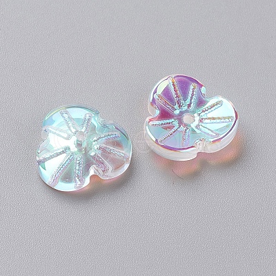 Electroplate Glass Beads LS-EGLA-L027-A08-1