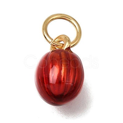 Brass Enamel Pendants KK-G605-09G-01-1