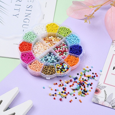 Glass Beads Set DIY-YW0003-41-1