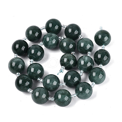 Natural Jadeite Myanmar Jade Beads Strands G-N353-07E-01-01-1