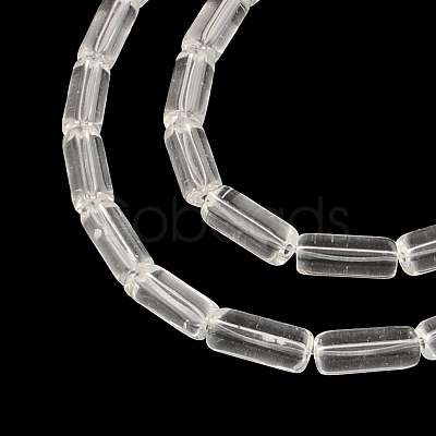Transparent Glass Bead Strands GLAA-R162-10x4-09-1