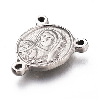 Tarnish Resistant 201 Stainless Steel Chandelier Component Links STAS-Z019-34P-1
