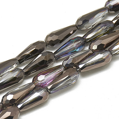 Electroplate Glass Beads Strands EGLA-Q099-C05-1