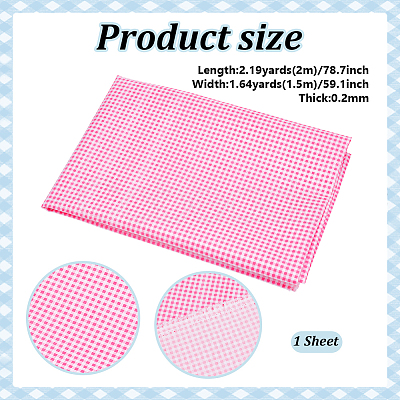 Tartan Polyester Fabric DIY-WH0816-561D-1
