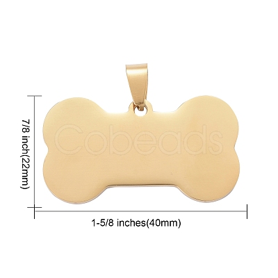 Ion Plating(IP) 304 Stainless Steel Pendants STAS-I140-07B-G-1