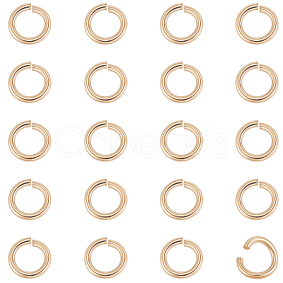 20Pcs Brass Open Jump Rings FIND-BBC0005-07B-1
