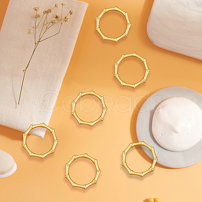 6Pcs Alloy Napkin Rings AJEW-CP0009-05G-1