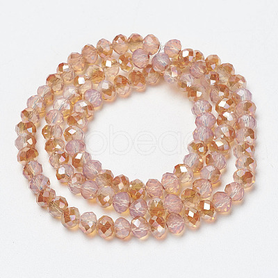 Electroplate Glass Beads Strands EGLA-A034-J8mm-J03-1