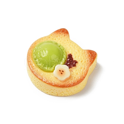 Cute Opaque Resin Cabochons RESI-G106-02E-1