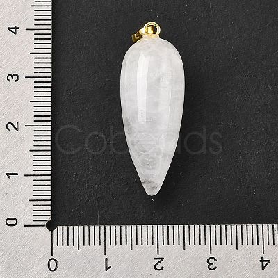 Natural & Synthetic Gemstone Pointed Pendants G-F705-01G-1