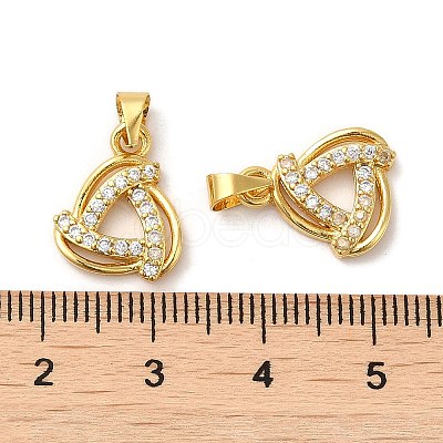 Brass Cubic Zirconia Pendant KK-K273-03-1