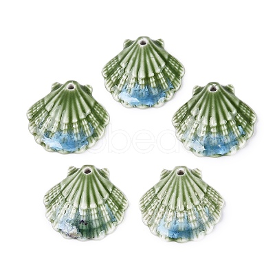 Vintage Handmade Porcelain Pendants PORC-N013-21-05-1