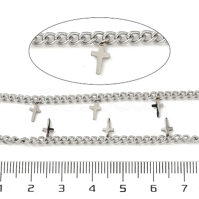 304 Stainless Steel Curb Chains CHS-K017-08A-P-1