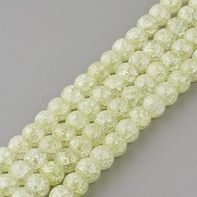 Synthetic Crackle Quartz Beads Strands GLAA-S134-8mm-08-1