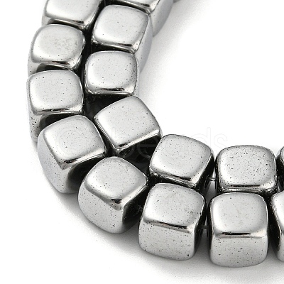 Electroplated Synthetic Non-magnetic Hematite Beads Strands G-Z032-F02-07P-1