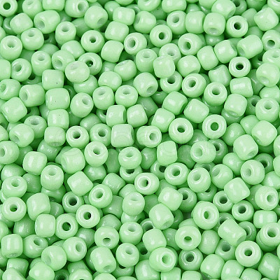 8/0 Baking Paint Glass Round Seed Beads SEED-S036-01B-02-1