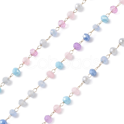 Handmade Glass Beaded Chains CHS-P016-46G-03-1
