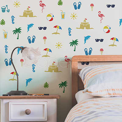 PET Hollow Out Drawing Painting Stencils DIY-WH0391-0150-1