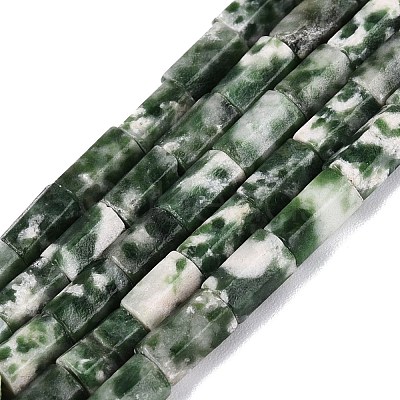 Natural Green Spot Jasper Beads Strands GG-N002-01A-28-1