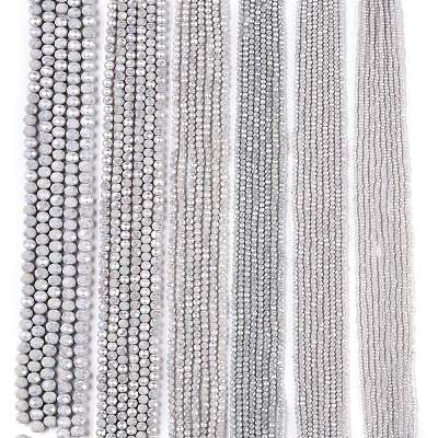 Electroplate Glass Beads Strands LS-EGLA-A044-P3mm-B19-1