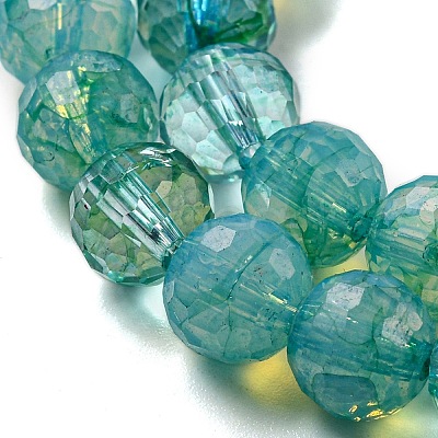 Baking Paint Glass Bead Strands GLAA-G116-02F-1