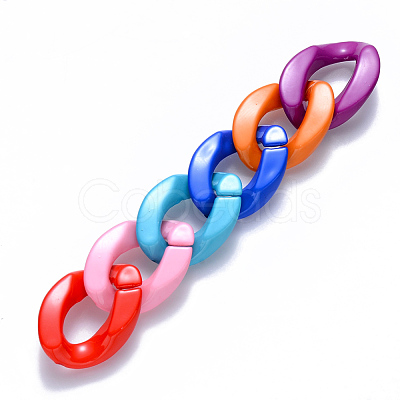 Opaque Acrylic Linking Rings OACR-S036-001A-G-1