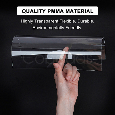 Transparent Plastic Board with Protective Paper for Photo Frame Replacement DIY-OC0003-74E-1