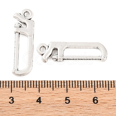 Saw Tibetan Style Zinc Alloy Pendants X-TIBEP-R334-185AS-RS-1