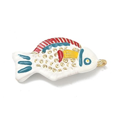 Brass Enamel Pendants KK-Z153-06G-02-1