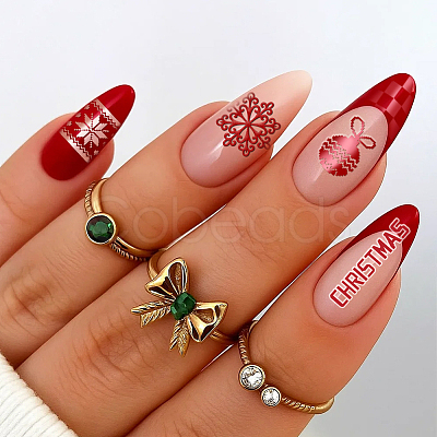 Stainless Steel DIY Nail Art Templates MRMJ-WH0098-052-1