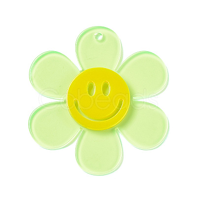 Transparent Acrylic Big Pendants LS-OACR-P012-A04-1
