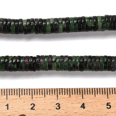 Natural Ruby in Zoisite Beads Strands G-G175-N23-01-1