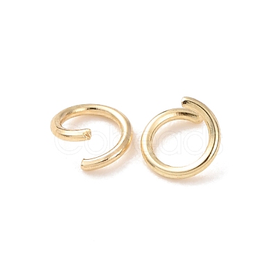 Brass Open Jump Rings KK-G604-08G-17-1