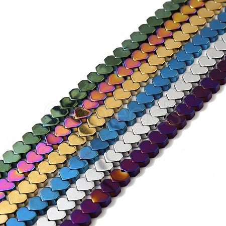 PVD Vacuum Plating Non-magnetic Synthetic Hematite Beads Strands G-G849-08-1