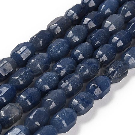 Natural Blue Aventurine(Dyed & Heated) Beads Strands G-F781-A06-01-1