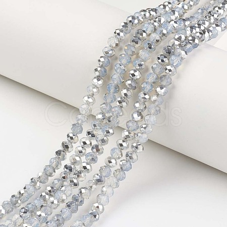 Electroplate Glass Beads Strands EGLA-A034-J8mm-M05-1