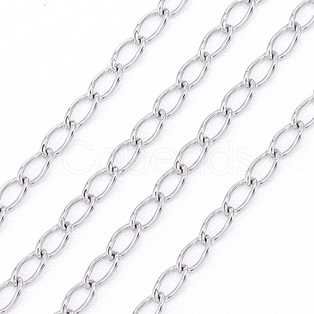 Tarnish Resistant 304 Stainless Steel Curb Chains/Twisted Chains CHS-L024-012P-1