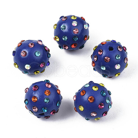 Polymer Clay Rhinestone Beads RB-T017-31A-1