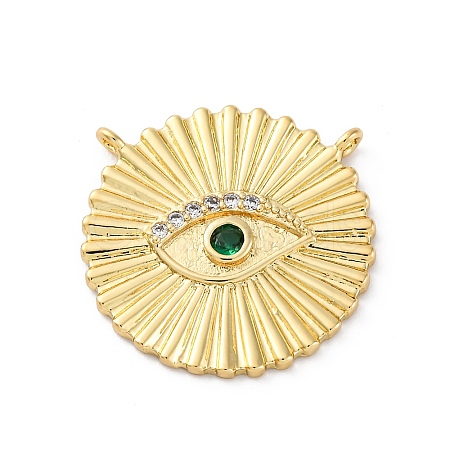Brass Micro Pave Cubic Zirconia Pendants KK-S510-39G-01-1
