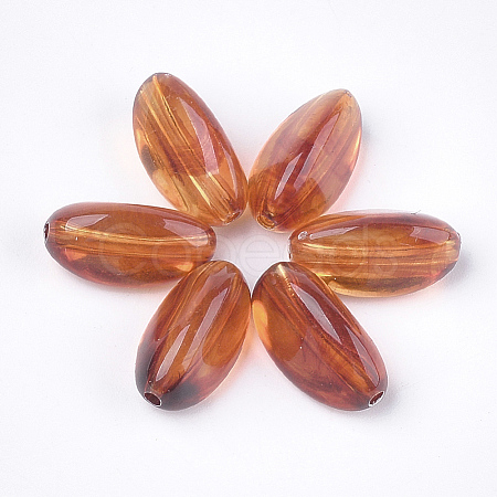 Acrylic Beads X-OACR-S029-029-1