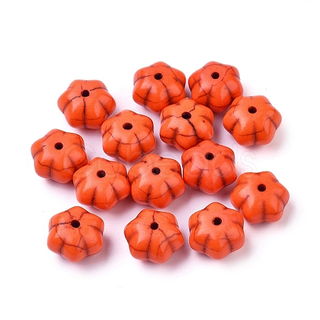 Autumn Theme Dyed Synthetic Turquoise Beads LS-X-G-M148-02-A-1