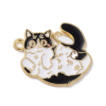 Alloy Enamel Pendants FIND-C030-01A-G-1