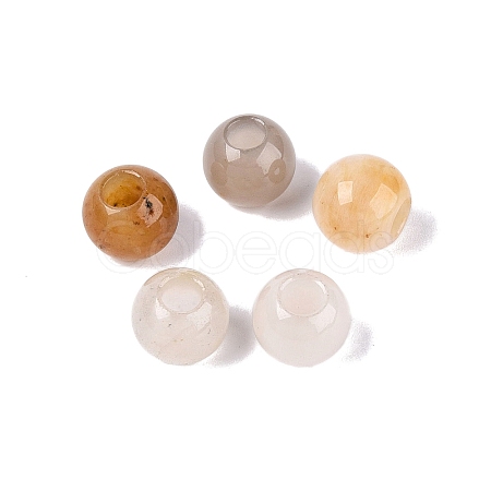Natural Yellow Aventurine European Beads G-Q607-02C-1
