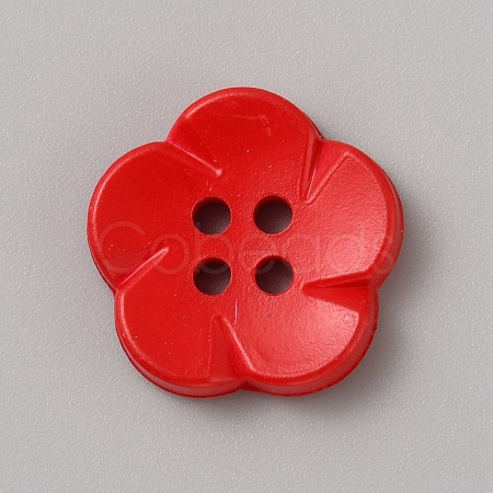 Spray Painted Plastic Buttons FIND-WH0152-394A-04-1