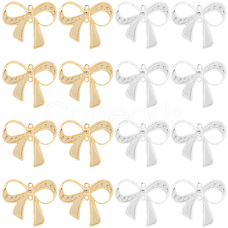 20Pcs 2 Colors Brass Connector Charms KK-BBC0022-11-1