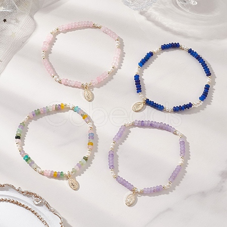 304 Stainless Steel Charm Bracelets BJEW-JB13091-1