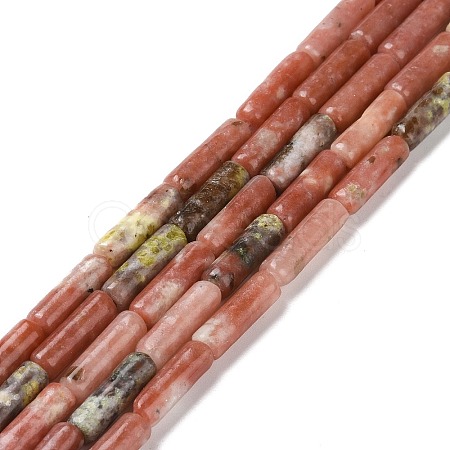 Natural Plum Blossom Jasper Beads Strands G-F247-54-1