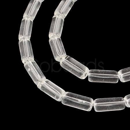 Transparent Glass Bead Strands GLAA-R162-10x4-09-1