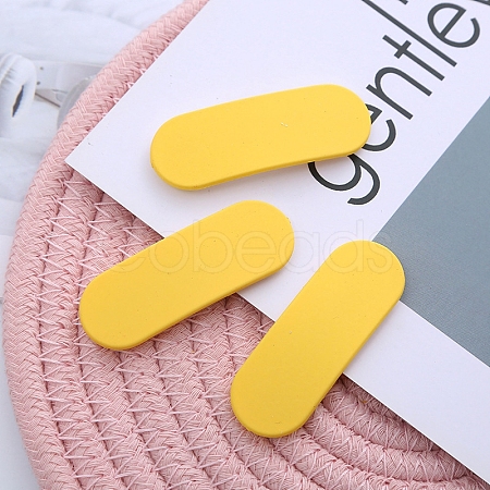 Frosted Plastic Snap Hair Clips OHAR-PW0001-445E-1